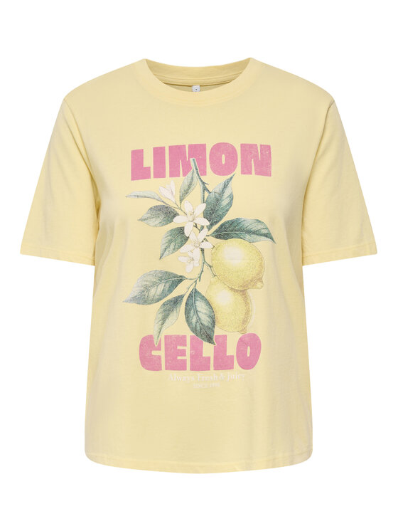 ONLY ONLY Tričko Lucy 15367829 Žltá Regular Fit