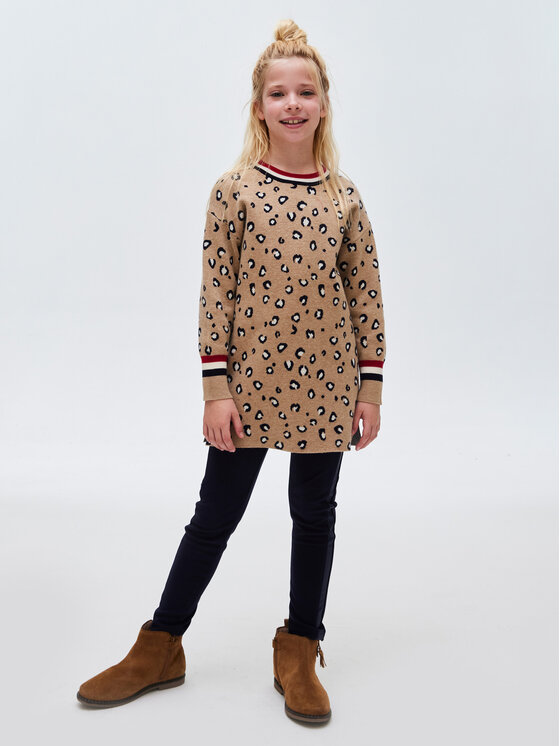 Mayoral Mayoral Sukienka codzienna 7.964 Kolorowy Regular Fit