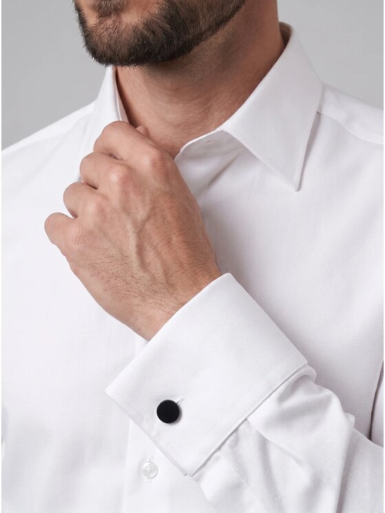 Willsoor Willsoor Koszula 37450sl Biały Slim Fit