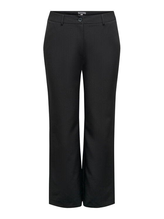 ONLY Carmakoma Pantaloni din material 15300118 Negru Straight Fit
