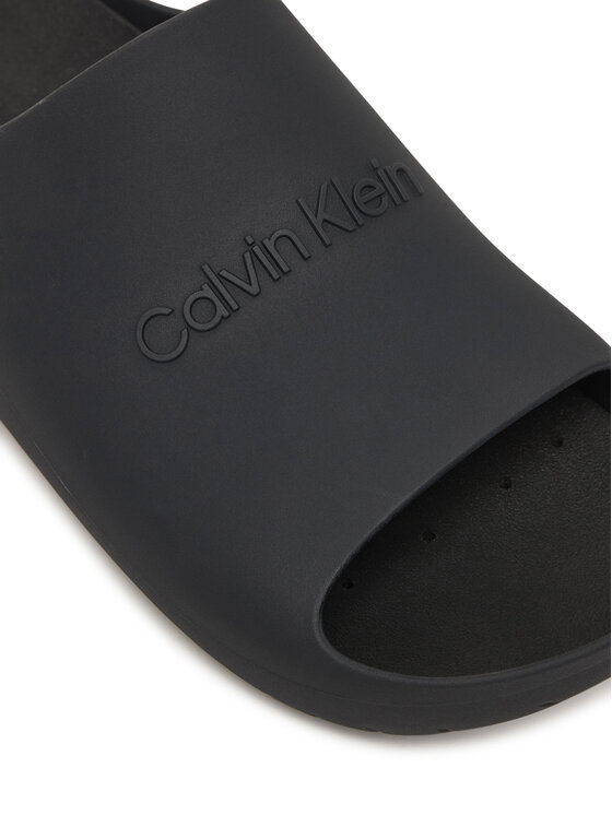 Calvin Klein Calvin Klein Klapki Jelly Slide HM0HM02014 Czarny