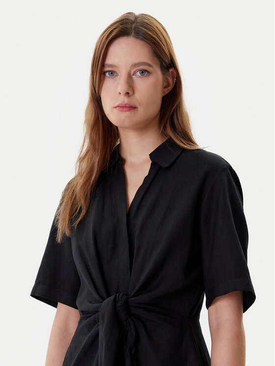 Tommy Hilfiger Tommy Hilfiger Igapäevane kleit WW0WW45836 Must Regular Fit