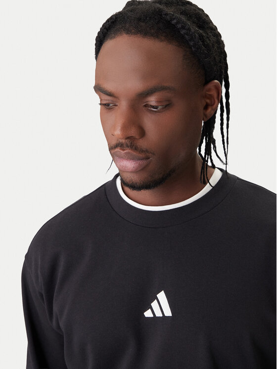 adidas adidas Mikina Essentials Feel Cozy JE3837 Čierna Regular Fit