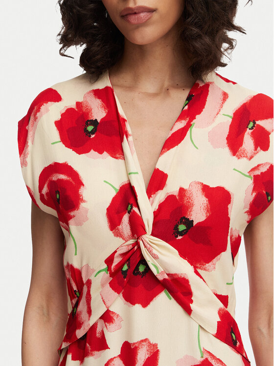 French Connection French Connection Лятна рокля Poppy 719G6 Червен Regular Fit