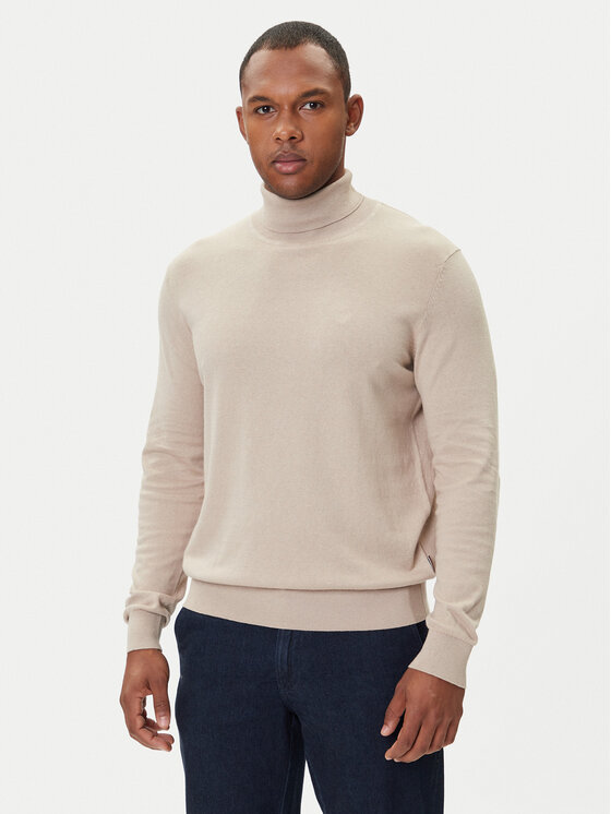 Bugatti Bugatti Rollkragenpullover 7700-85520D Beige Regular Fit
