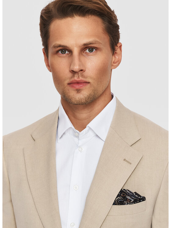 Pako Lorente Pako Lorente Marynarka P26SF-3G-006 Beżowy Slim Fit