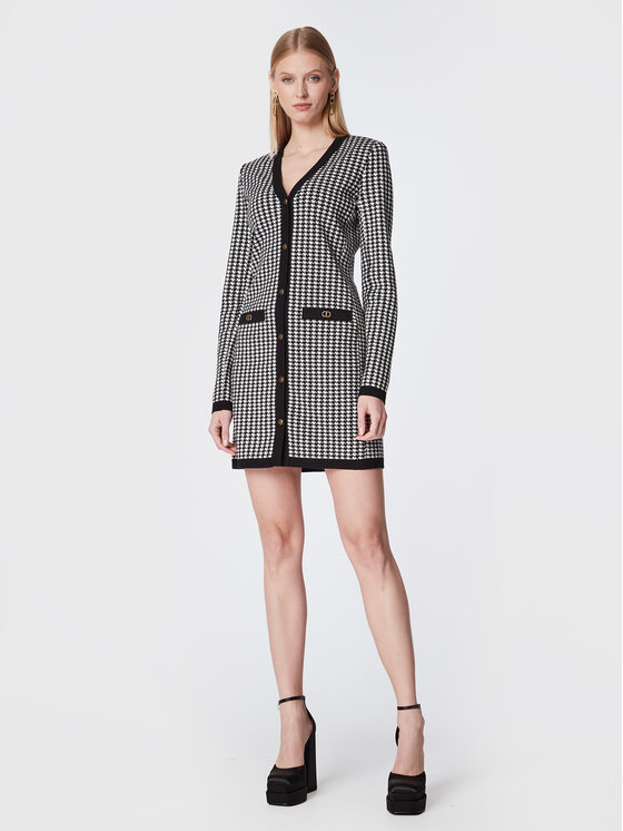 TWINSET TWINSET Kootud kleit 222TT3303 Must Regular Fit