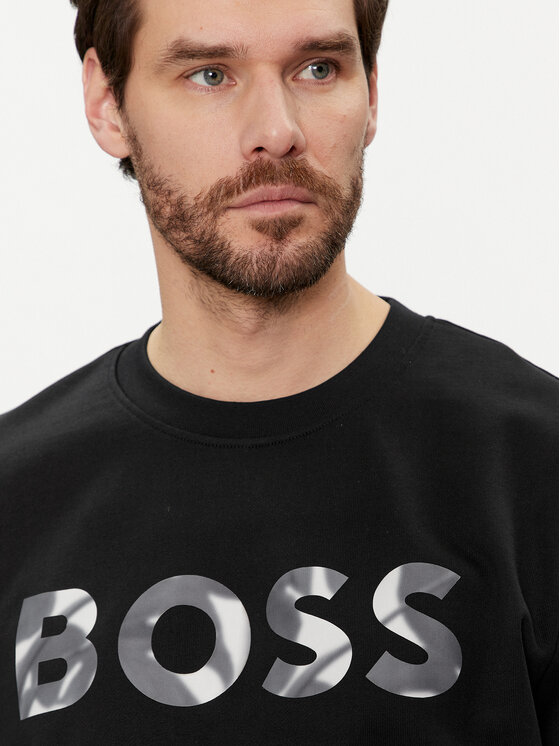 BOSS Boss Felpa Soleri 15 50513373 Nero Regular Fit