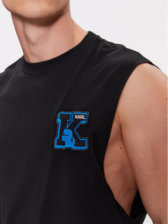KARL LAGERFELD KARL LAGERFELD Tank top 240M2203 Crna Regular Fit