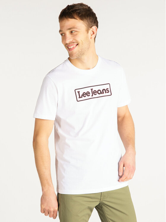 Lee Lee T-shirt Jeans L65LFELJ 112116078 Bianco Regular Fit