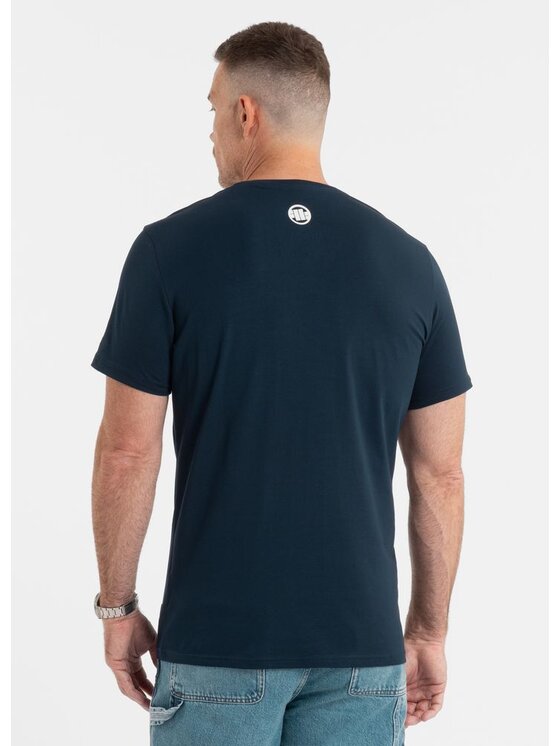 PITBULL PITBULL T-Shirt Koszulka Slim Fit Classic Boxing M Niebieski Regular Fit