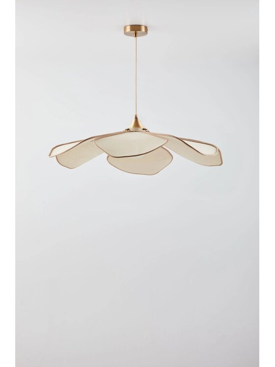 MIAhome MIAhome Lampa wisząca Benavid Ø75 cm Beżowy