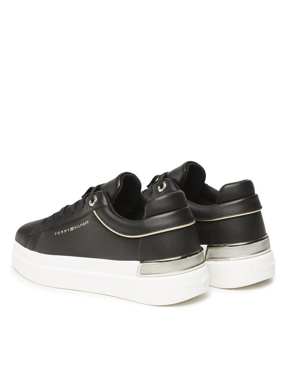 Tommy Hilfiger Tommy Hilfiger Sneakers Lux Metallic Cupsole Sneaker FW0FW07030 Nero