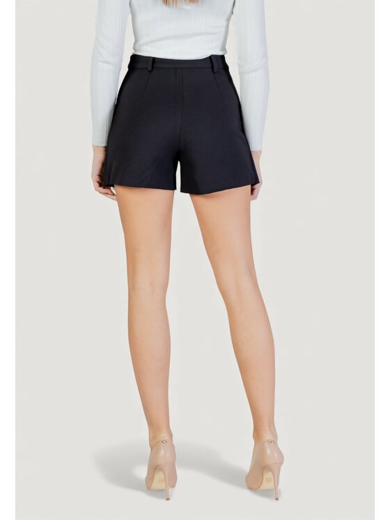 Morgan Morgan Pantaloncini di tessuto 251-SHONAU Nero Straight Fit