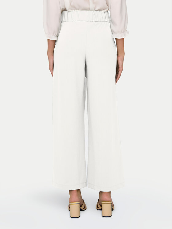 JDY JDY Pantaloni din material Geggo 15208430 Alb Wide Leg