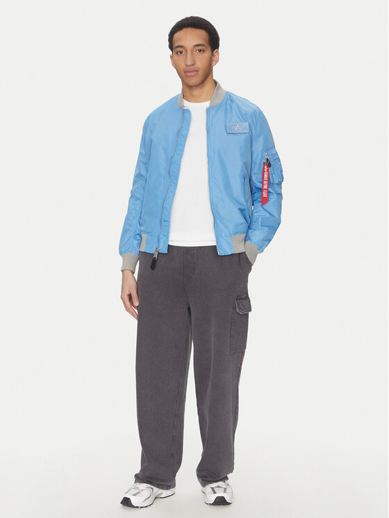 Alpha Industries Alpha Industries Kurtka bomber MA-1 TTC Two Tone 126101 Niebieski Regular Fit