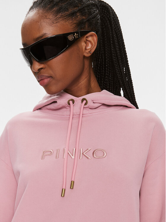 PINKO Pinko Felpa Skype 101685 A1N7 Rosa Relaxed Fit