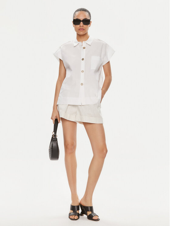 TWINSET TWINSET Cămașă 241TT2194 Alb Loose Fit