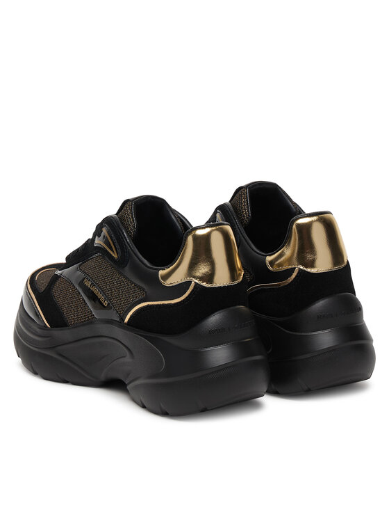 KARL LAGERFELD KARL LAGERFELD Sneakersy Kontour Wedge KL68016 Černá