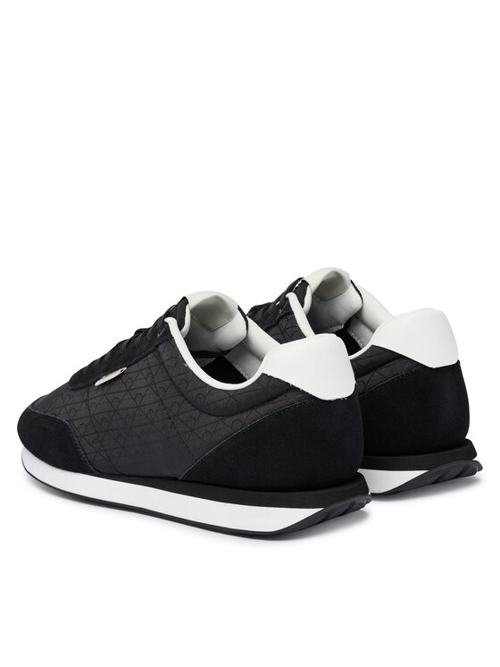 Calvin Klein Calvin Klein Tenisice Retro Runner Ripstop Aop Ny HM0HM02140 Crna