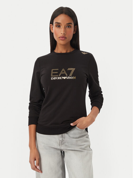 EA7 Emporio Armani EA7 Emporio Armani Džemperis 8NTM45 TJ9RZ 1200 Juoda Regular Fit
