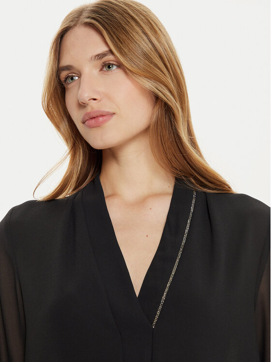 Rinascimento Rinascimento Bluse CFC0121170003 Schwarz Regular Fit