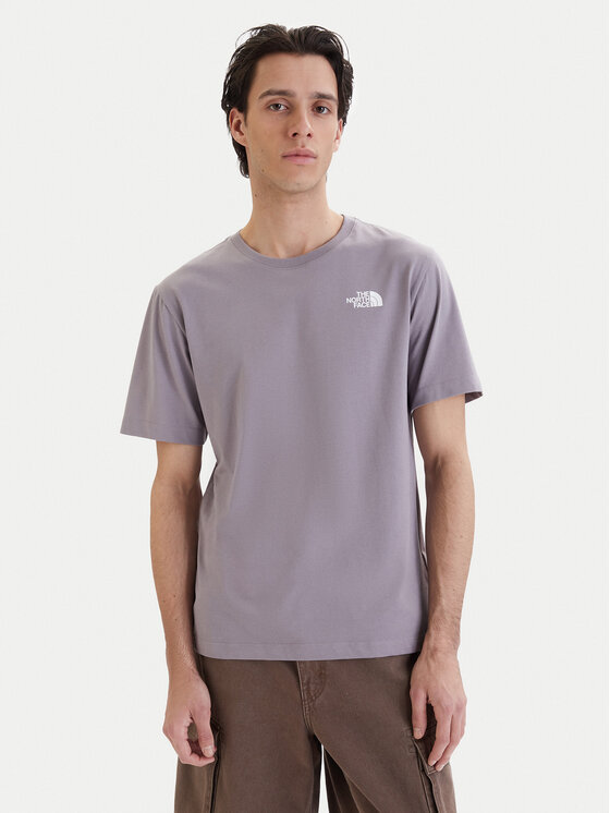 The North Face The North Face T-Shirt NSE Box NF0A8GV2 Fioletowy Regular Fit