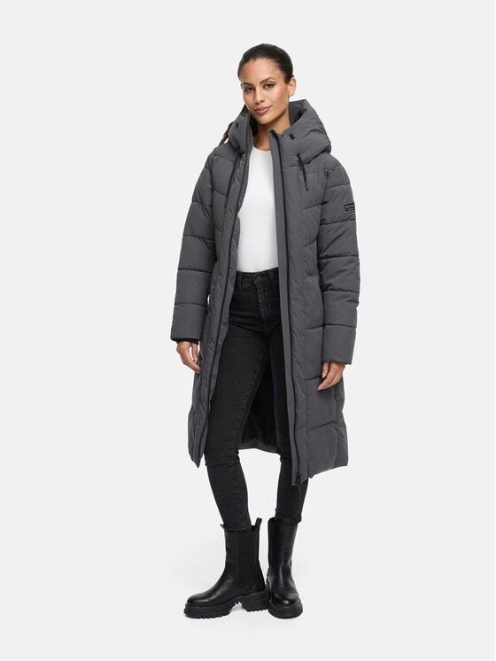Navahoo Navahoo Kurtka zimowa Schokokuss Szary Regular Fit