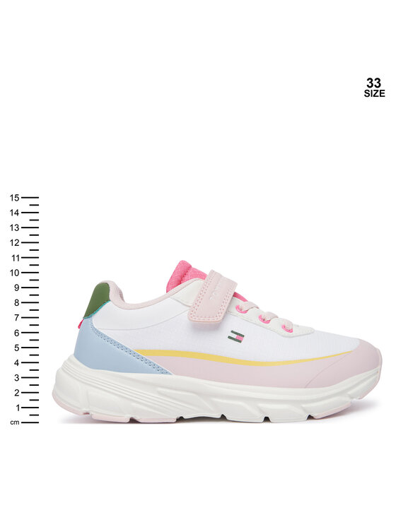 Tommy Hilfiger Tommy Hilfiger Sneakersy Low Cut Lace-Up/Velcro Sneaker T1A9-35107-1861 S Farebná