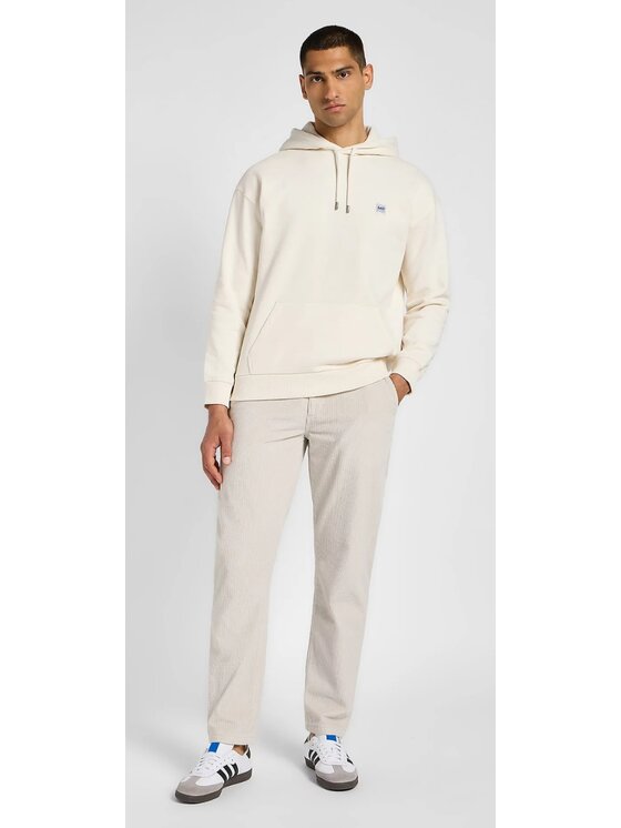 Lee Lee Spodnie materiałowe Relaxed Workwear Chino Biały Chino Fit