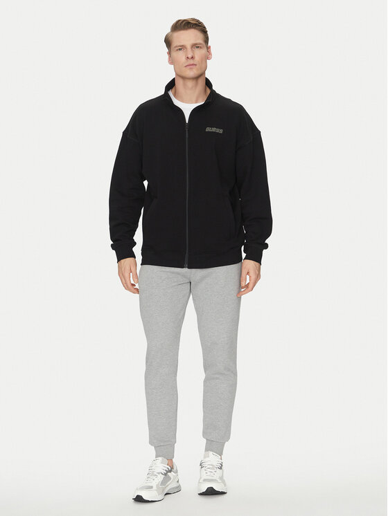 Guess Guess Μπλούζα Z4YQ01 KAIJ1 Μαύρο Regular Fit