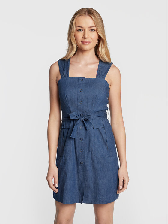 DKNY Vsakodnevna obleka DD2E3882 Modra Regular Fit