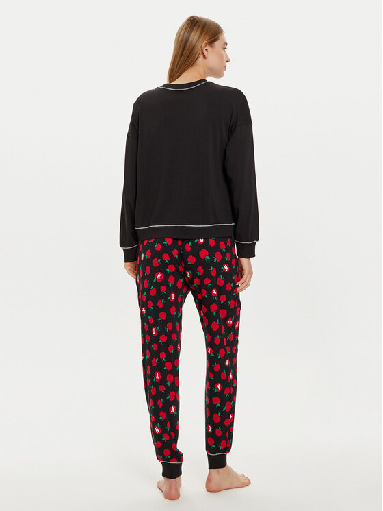 DKNY DKNY Pyžamo YI90025 Černá Regular Fit