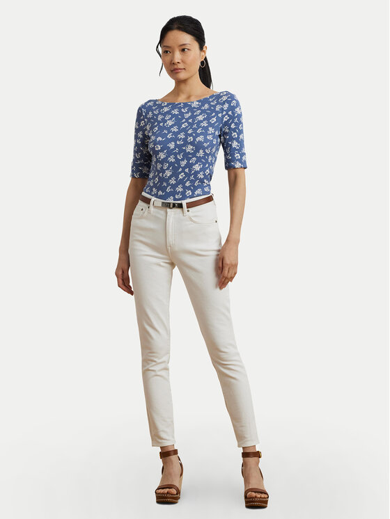 LAUREN RALPH LAUREN LAUREN RALPH LAUREN Блузка 200976991001 Голубий Slim Fit