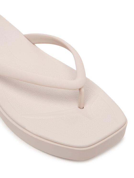 Crocs Crocs Žabky Miami Square Flatform Flip 214161 Hnědá