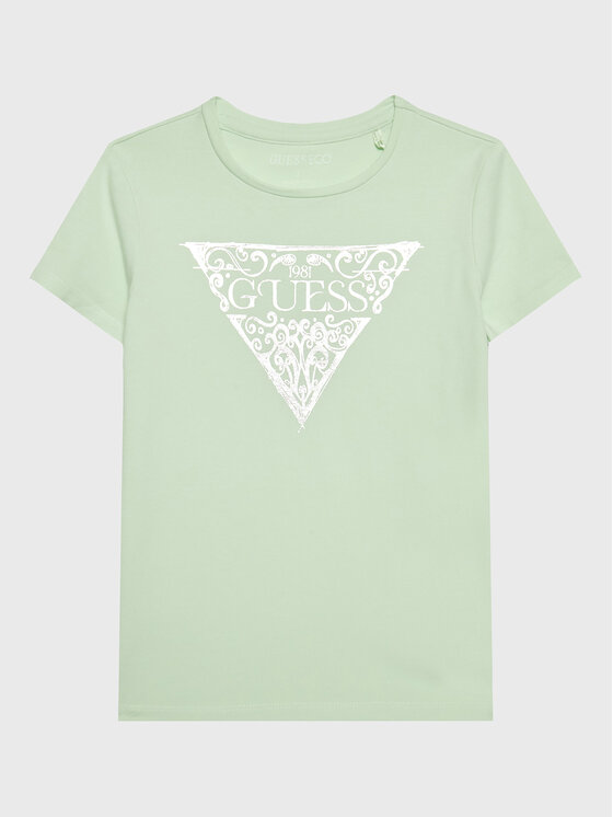 T-shirt J3GI01 K6YW3 Verde Regular Fit