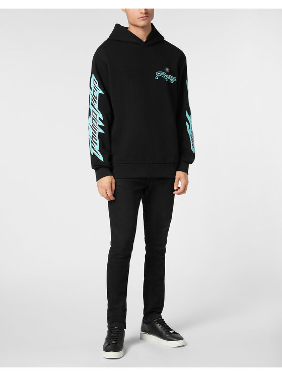 PHILIPP PLEIN PHILIPP PLEIN Bluza 23417 Czarny Regular Fit