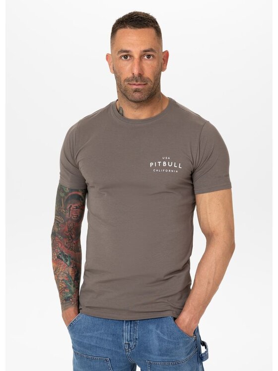 PITBULL PITBULL T-Shirt AUTOMATIC Brązowy Regular Fit
