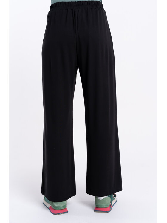 CLICK CLICK Παντελόνι υφασμάτινο 30-451 Μαύρο Wide Fit