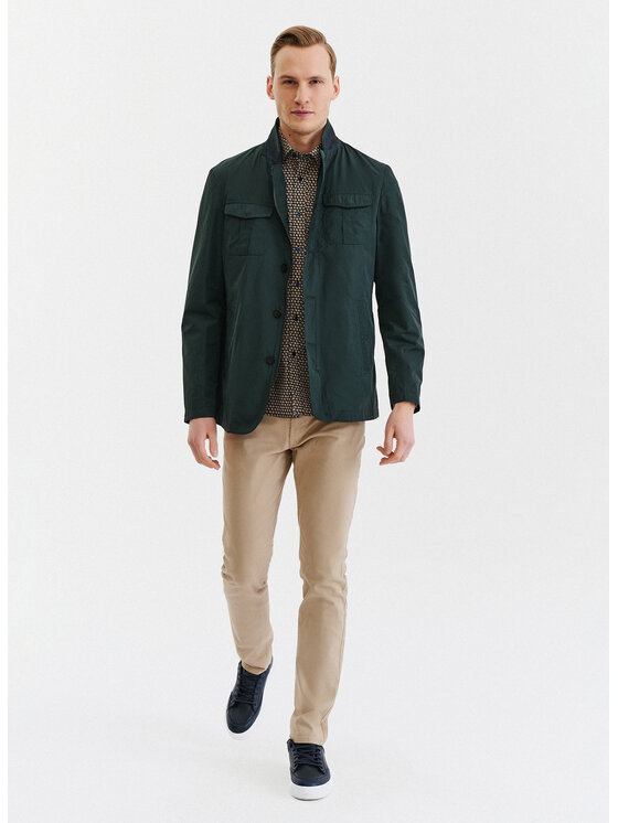 Pako Lorente Pako Lorente Kurtka przejściowa P20SF-5X-009 Zielony Classic Fit