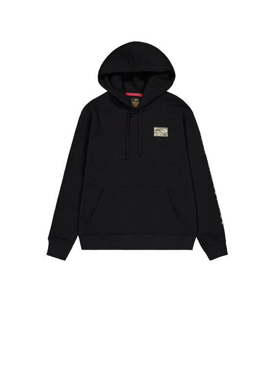 Alpha Industries Alpha Industries Bluza Camo Sleeve Hoodie Czarny Regular Fit