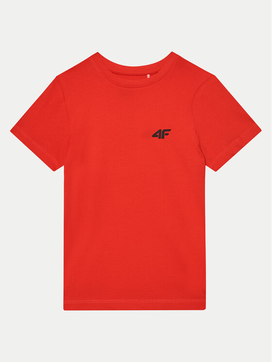 4F 4F T-shirt 4FJWMM00TTSHM1626 Rosso Regular Fit
