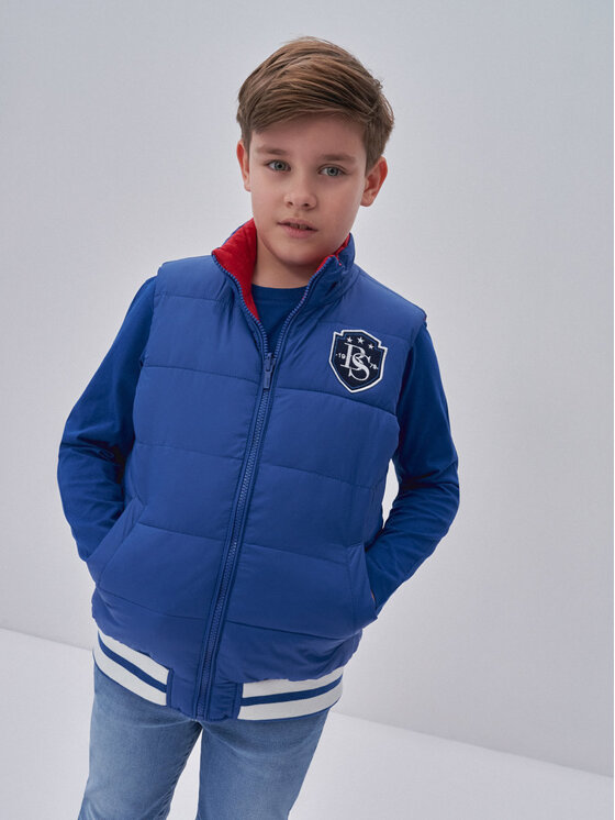 BIG STAR BIG STAR Kamizelka arot_402 Niebieski Basic Fit