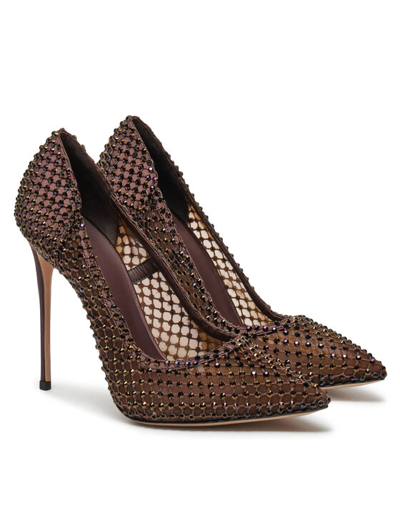 Le Silla Le Silla Scarpe stiletto Deco Gilda 120 Stocking 2144B100R1PPSAS748 Marrone