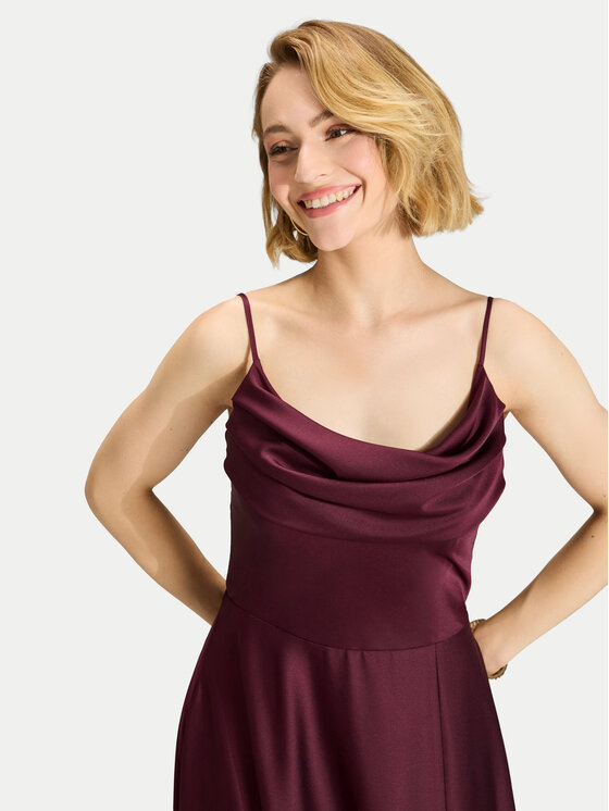 Swing Swing Sukienka wieczorowa 5AI13600 Bordowy Regular Fit