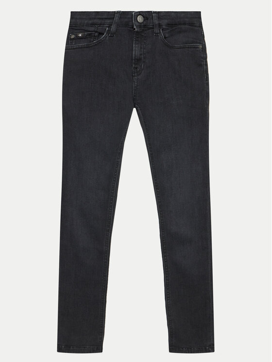 Calvin Klein Jeans Blugi Ess IB0IB02110 Negru Slim Fit