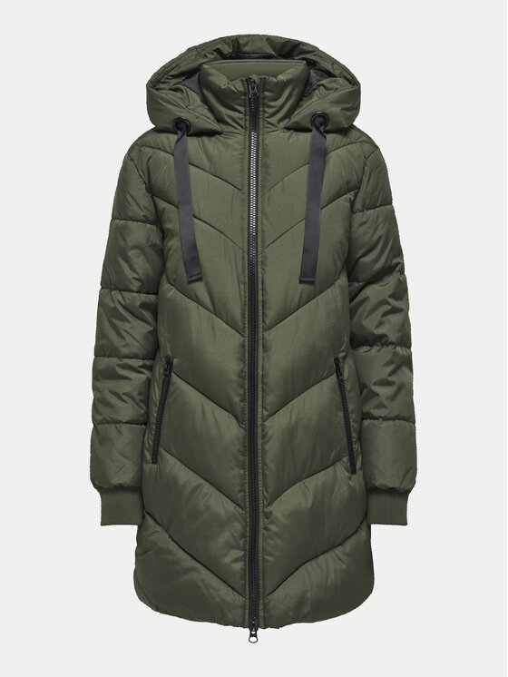 JDY JDY Zimska jakna Skylar 15207784 Zelena Regular Fit