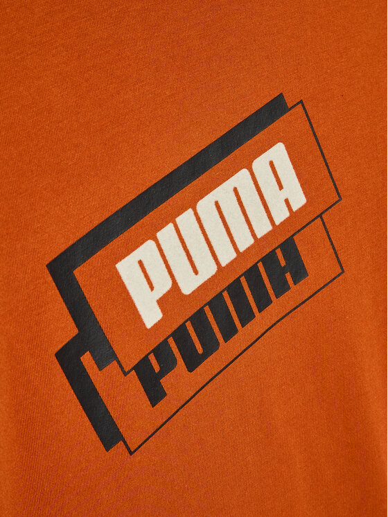 Puma Puma Tričko Alpha Holiday 670109 Oranžová Regular Fit