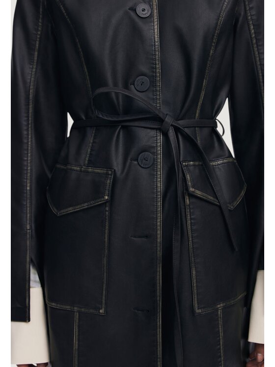 Desigual Desigual Cappotto CHAQ_LILLY Nero Casual Fit