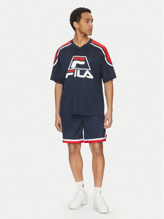 Fila Fila Sporta šorti Lommel FAM0920 Tumši zils Loose Fit